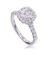L’Amour Crisscut® Cushion Diamond Engagement Ring