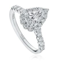 L’Amour Crisscut® Pear Shape Diamond Engagement Ring