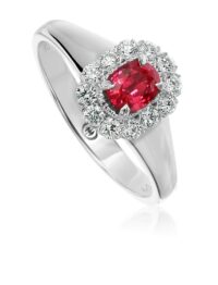 Christopher Designs Oval Ruby Fashion Ring