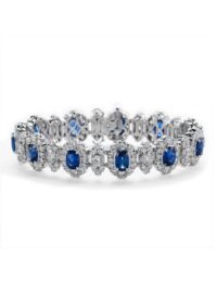 Christopher Designs Diamond and Sapphire Bracelet