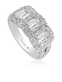 Christopher Designs  L’Amour Crisscut Diamond Ring