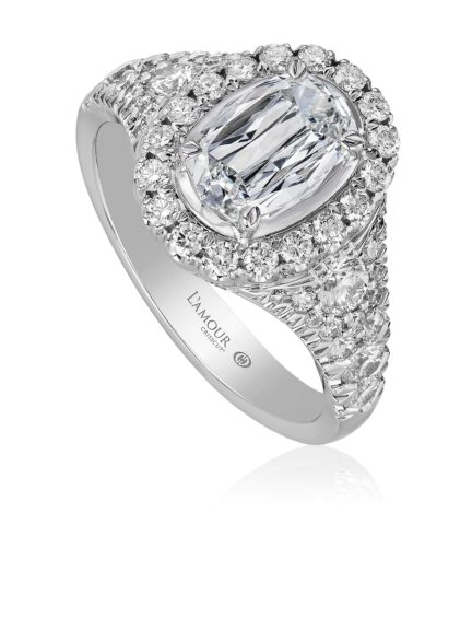 Christopher Designs L’Amour Crisscut® Oval Diamond Engagement Ring