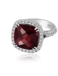 Christopher Designs Red Garnet Ring