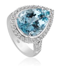 Christopher Designs  Aquamarine Ring