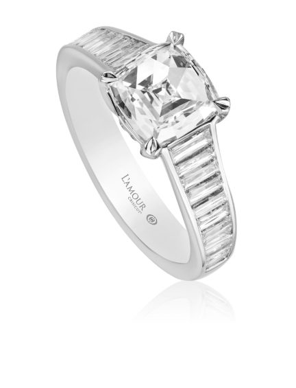 Christopher Designs L’Amour Crisscut® Cushion Diamond Engagement Ring