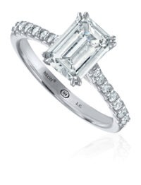 NEON Crisscut round lab grown diamond, solitaire engagement ring
